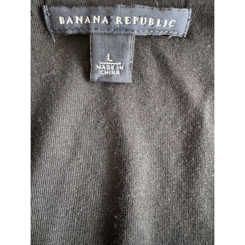 Banana Republic Silk Sleeveless Dress Women's Size Large Black - Picture 3 of 8